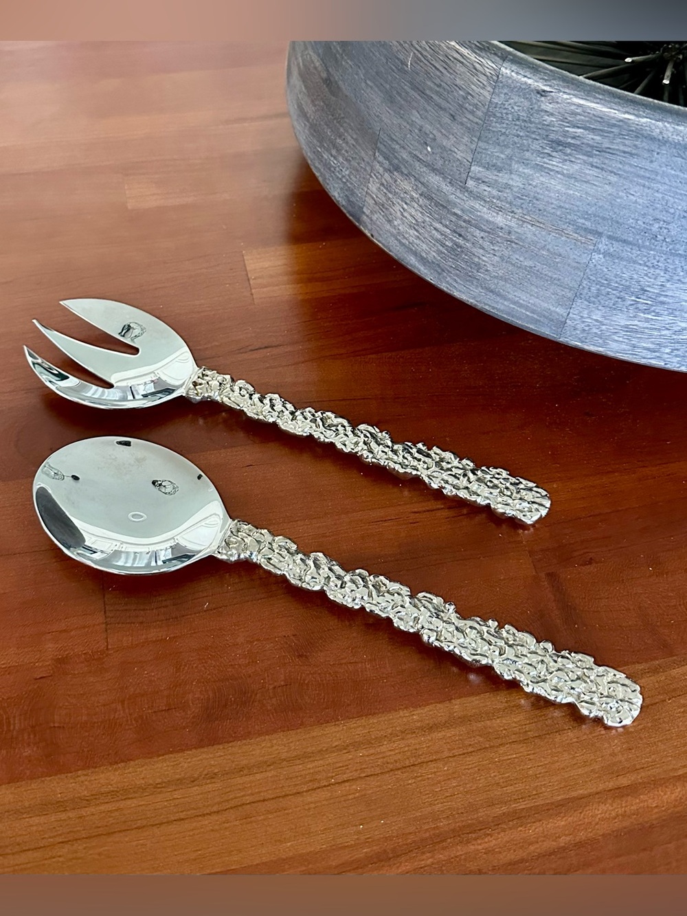 Michael Aram Salad Service Set Large Serving Spoon and Serving Fork - Picture 2 of 12